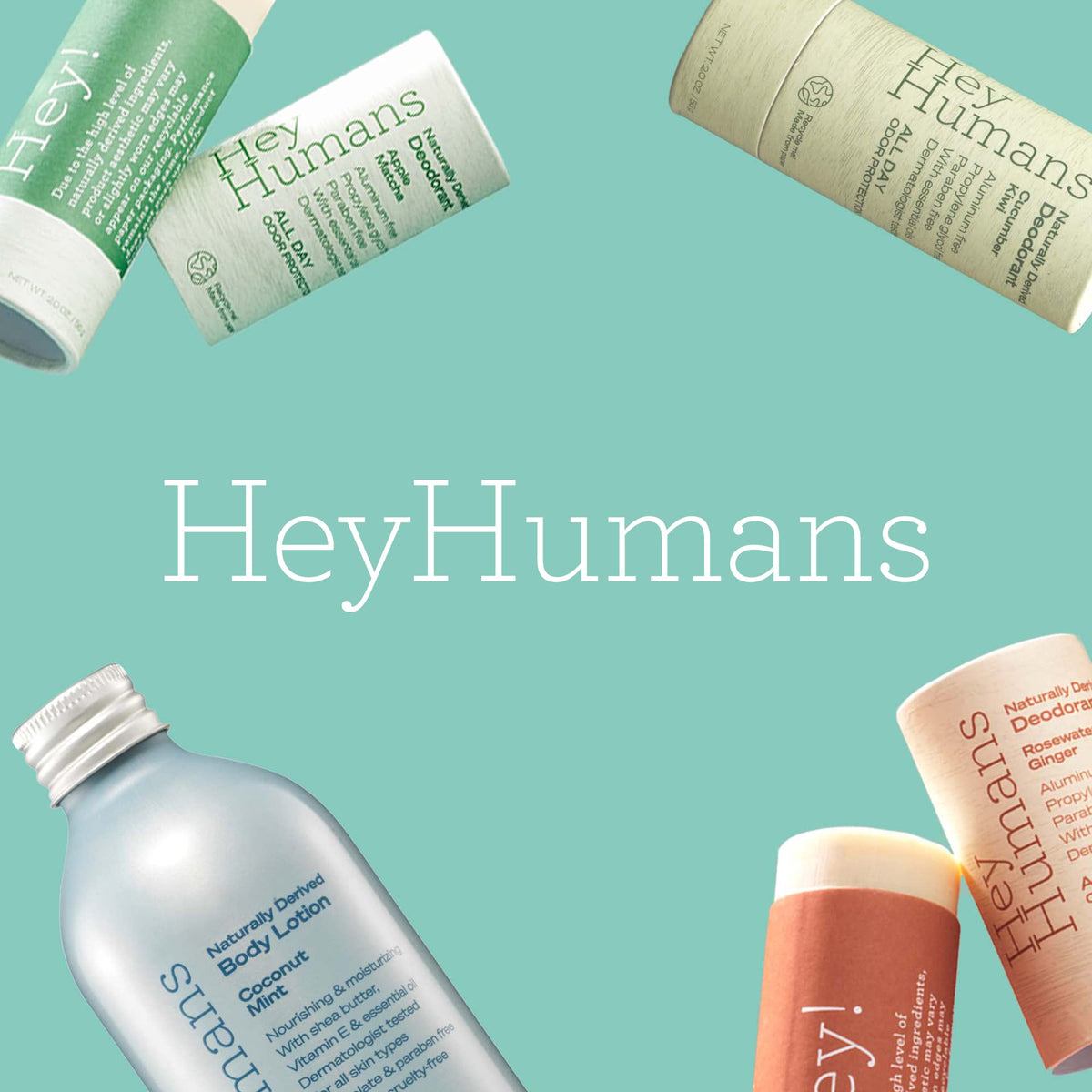 Hey Humans vegan cruelty-free formula supports a responsible personal care routine.