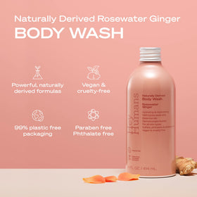 Hey Humans rosewater ginger pump demonstrates easy, mess-free daily lather.