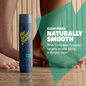 Hey Sweet Cheeks Bare It All BHA Body Wash pump for easy daily cleansing.