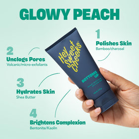 Hey Sweet Cheeks bamboo charcoal detox drawing out impurities for refreshed skin.
