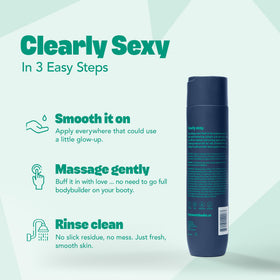 Hey Sweet Cheeks Cruelty-free vegan emblem emphasizing clean formula.