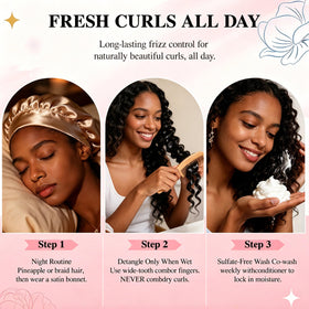 HEYKNOT Burmese Curly Bundles 3C4A curl pattern with natural spiral curls