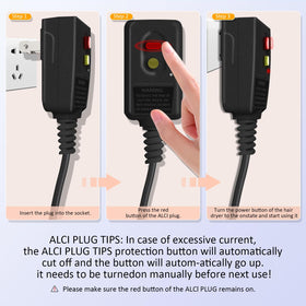 Heylike auto mode alternates hot and cold for balanced styling routines.