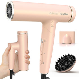 Heylike high-speed plasma ion hair dryer front view for fast drying and reduced heat damage.