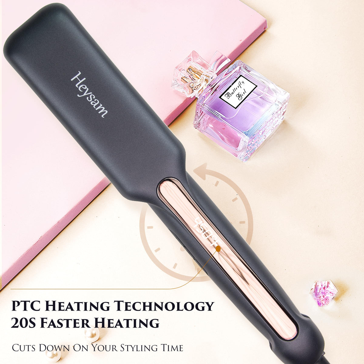 Heysam Large LCD Display shows precise temperature at a glance