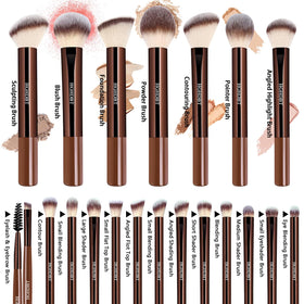 HGHDBT foundation brush with soft bristles delivers smooth, streak-free foundation blending.