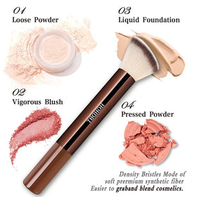 HGHDBT eyeshadow brushes help blend color for a seamless eye look.