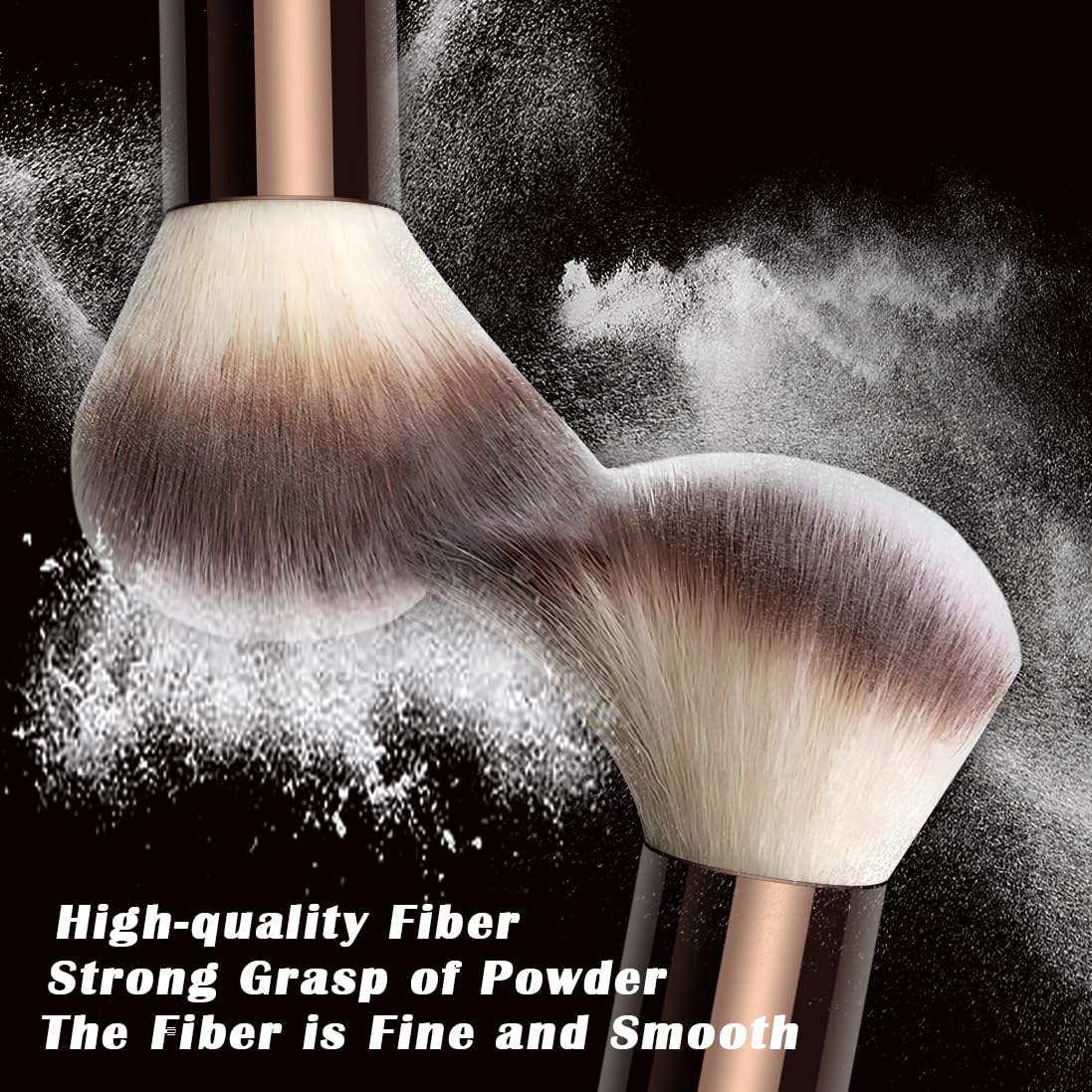 HGHDBT concealer brush designed for precise coverage around under eyes.