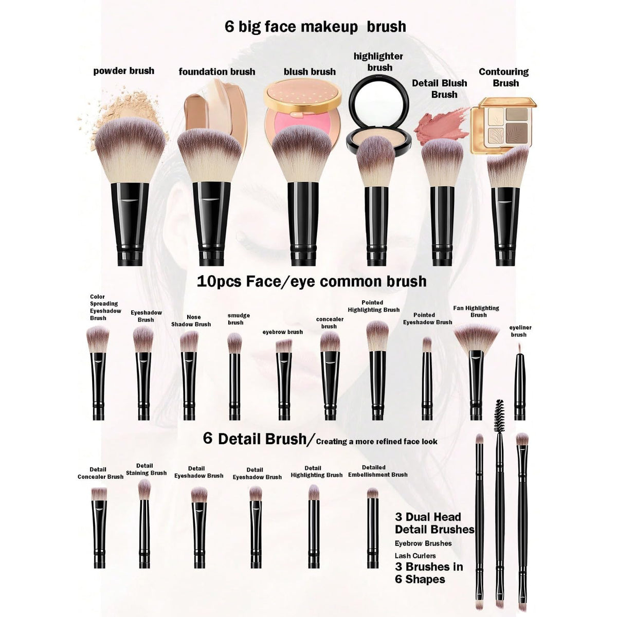 HGHDBT blush brush blends color softly for natural-looking cheeks.