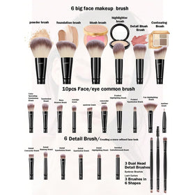 HGHDBT blush brush blends color softly for natural-looking cheeks.