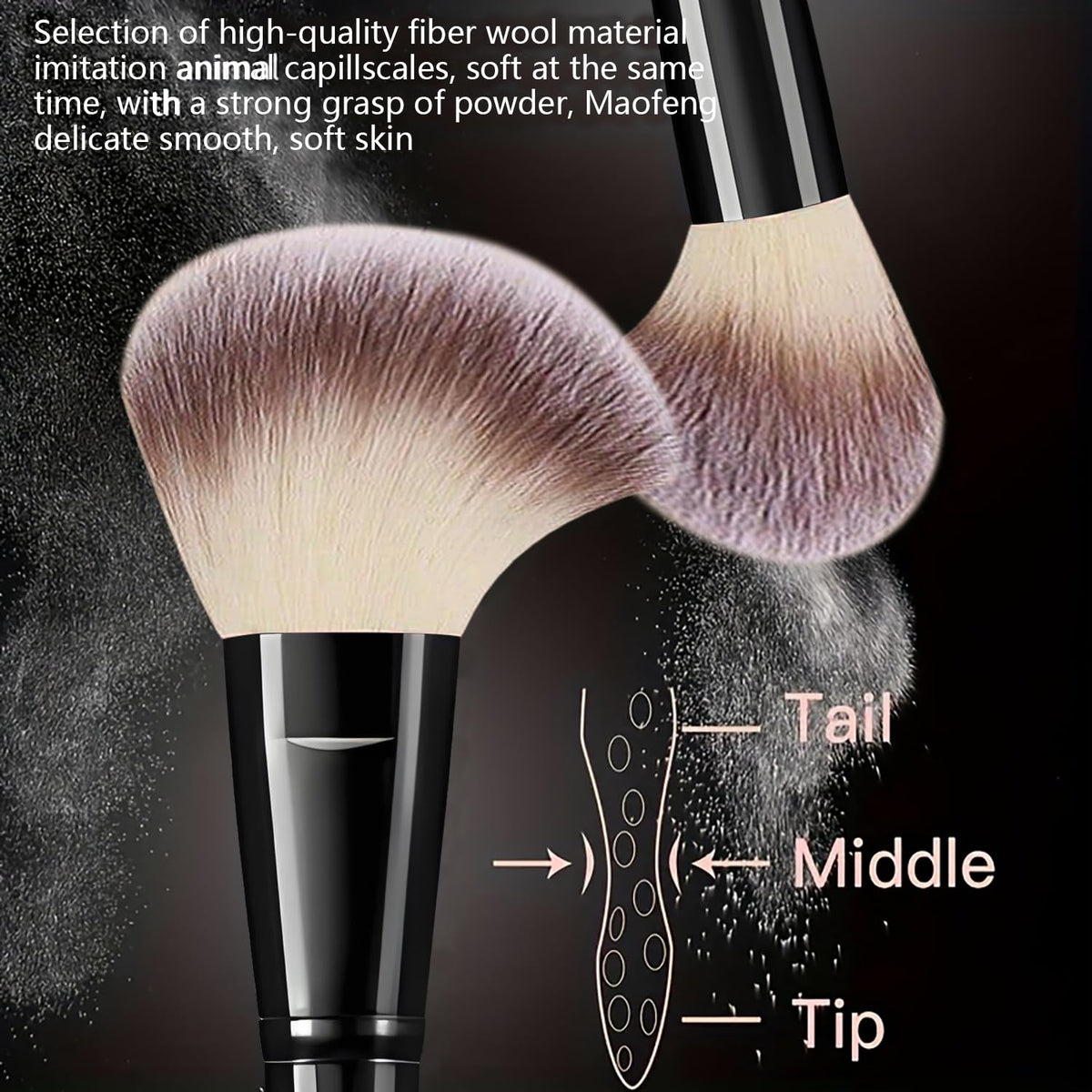 HGHDBT concealer brush delivers precise concealment and flawless finish.