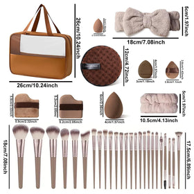 HGHDBT blush brush for natural, subtle cheek color.