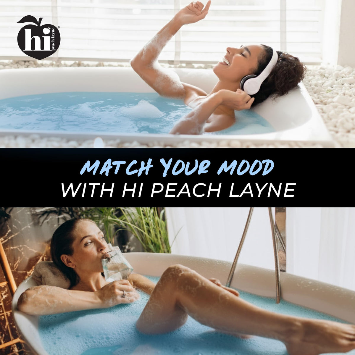 Hi Peach Layne 3.5 oz bombs offer compact spa indulgence.