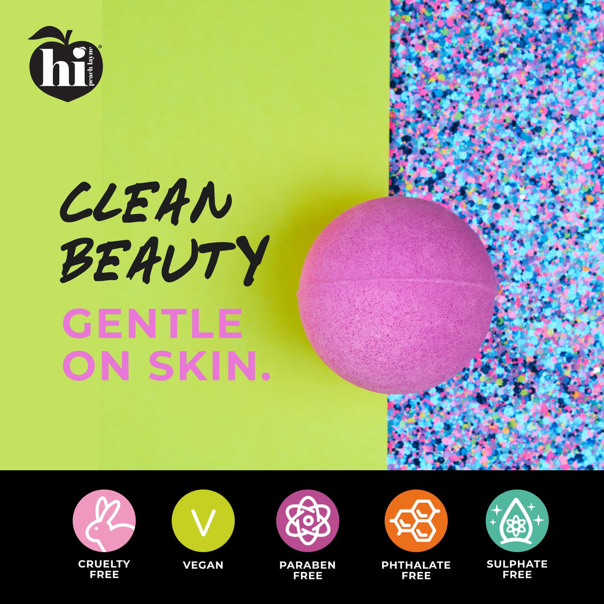 Hi Peach Layne kids-friendly bath time scene
