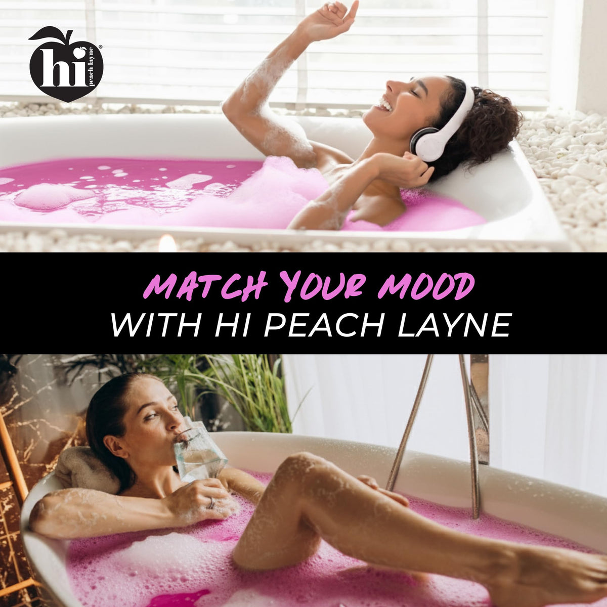 Hi Peach Layne self-care routine with cherry blossom bombs