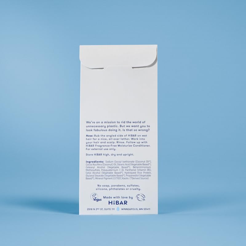 HIBAR cruelty-free vegan shampoo bar for ethical beauty routines.