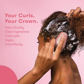 HIBAR Curl Shampoo Bar definition and elasticity for defined curls.