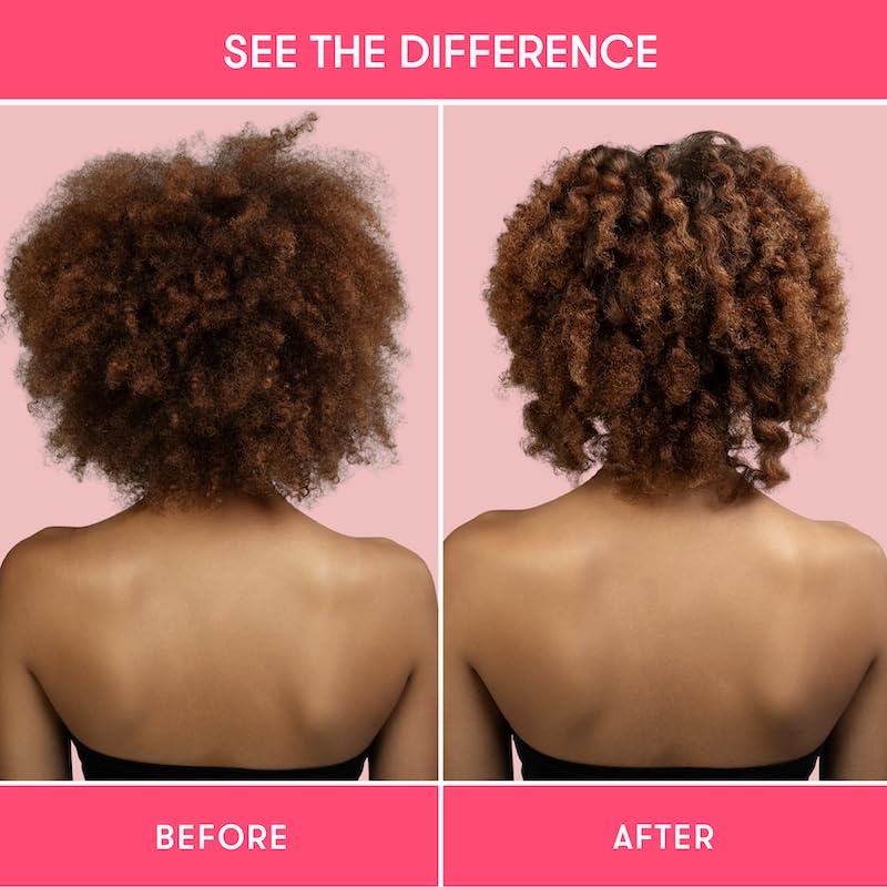HIBAR Curl Shampoo Bar rinsing reveals detangled, smooth curls.