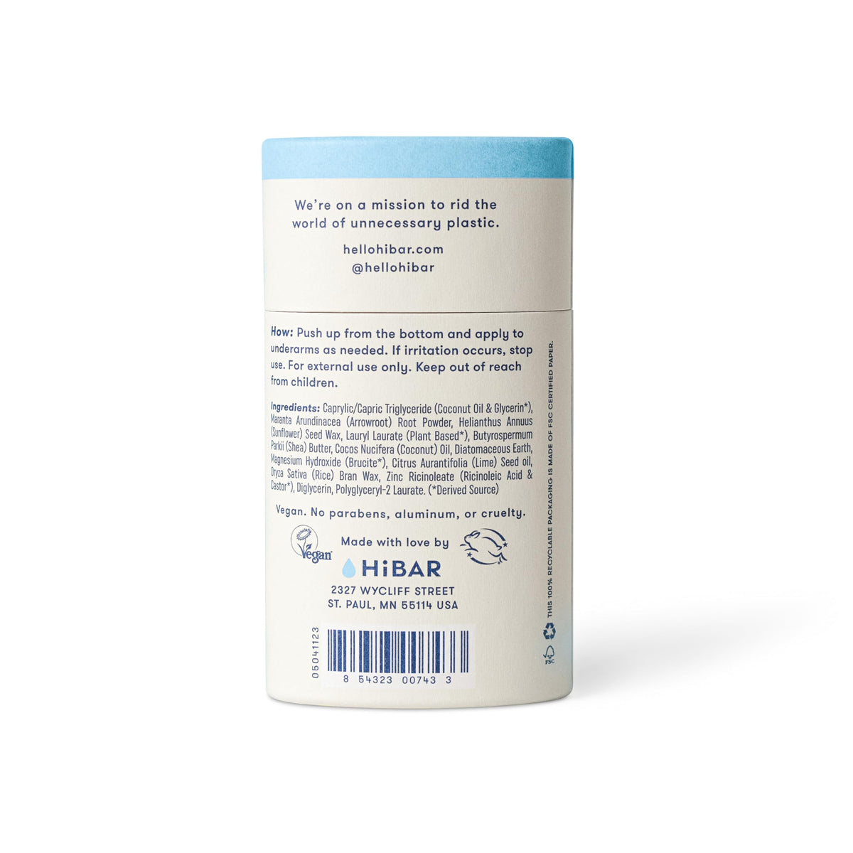 HIBAR Easy Push-Up Applicator for quick, mess-free application.