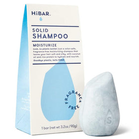 HIBAR moisturizing shampoo bar with coconut oil for deep hydration.