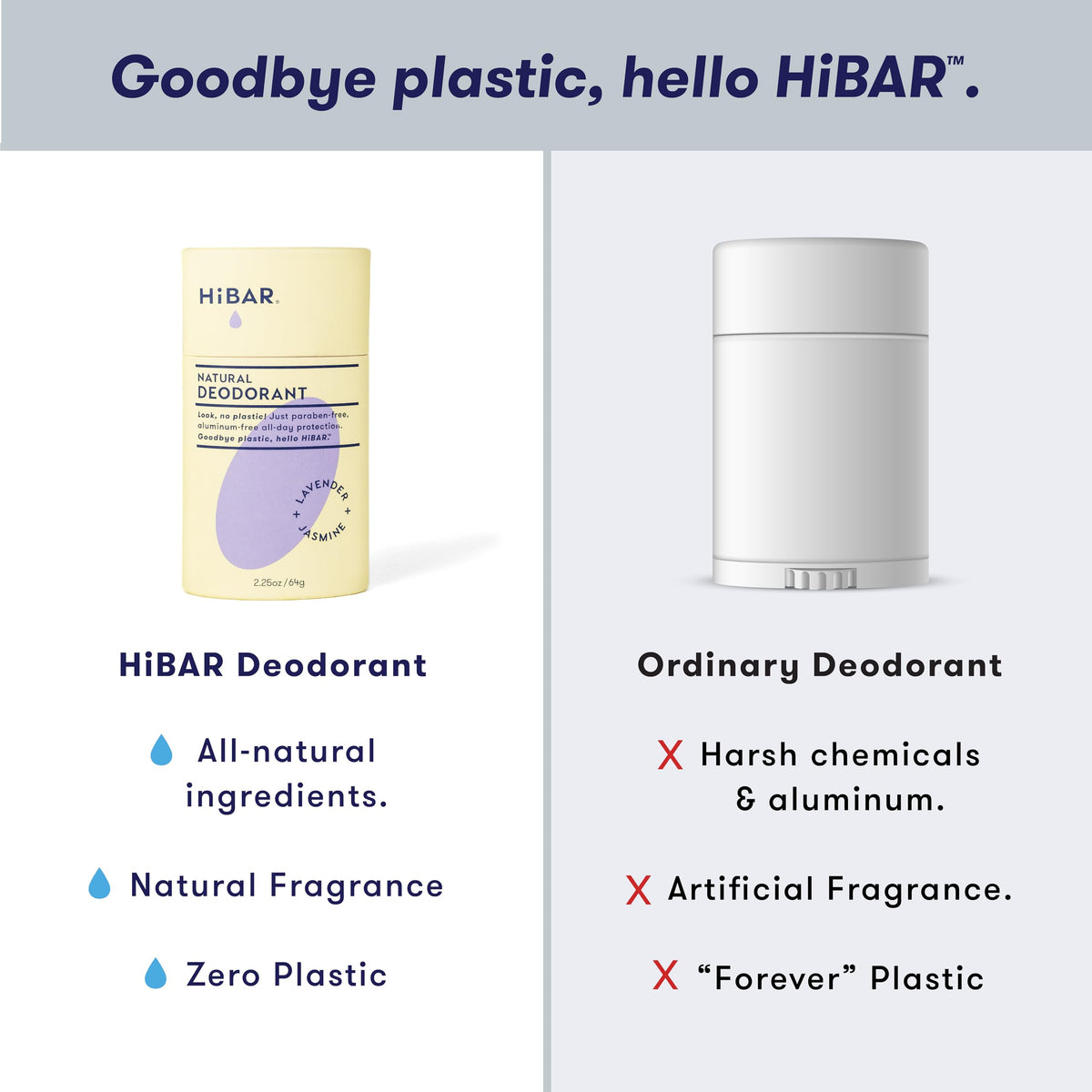 HiBAR vegan Leaping Bunny logo indicates cruelty-free, skin-safe formula.