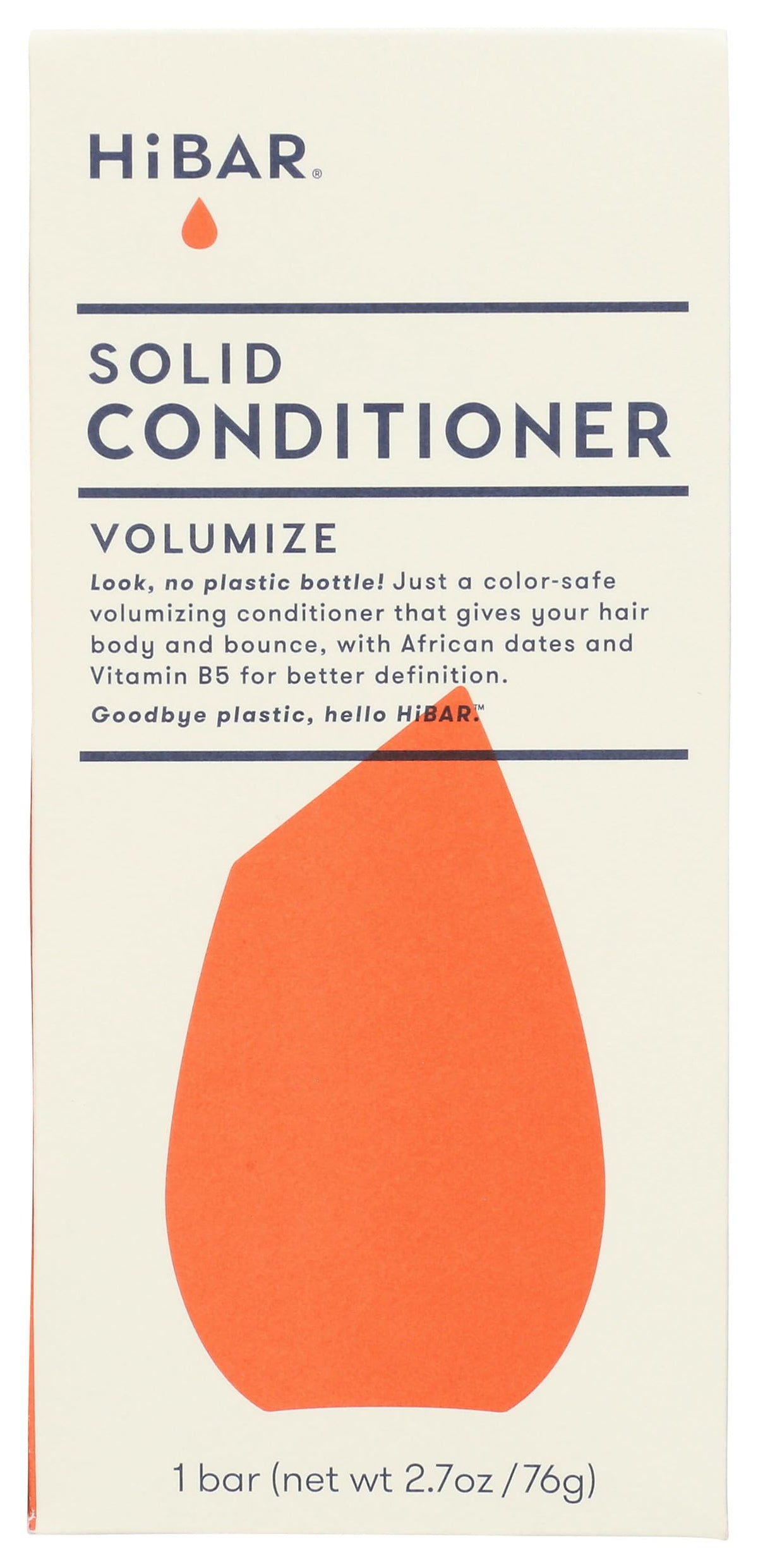 HiBAR Volumize Conditioner Bar for fine hair adds natural body and definition.