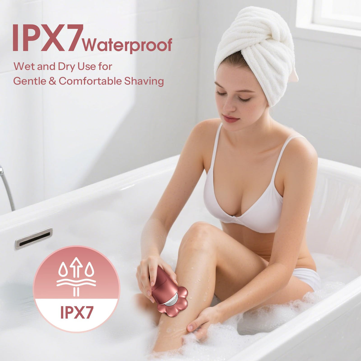 HiBig 5in1 facial massage brush for a soothing cleanse experience.