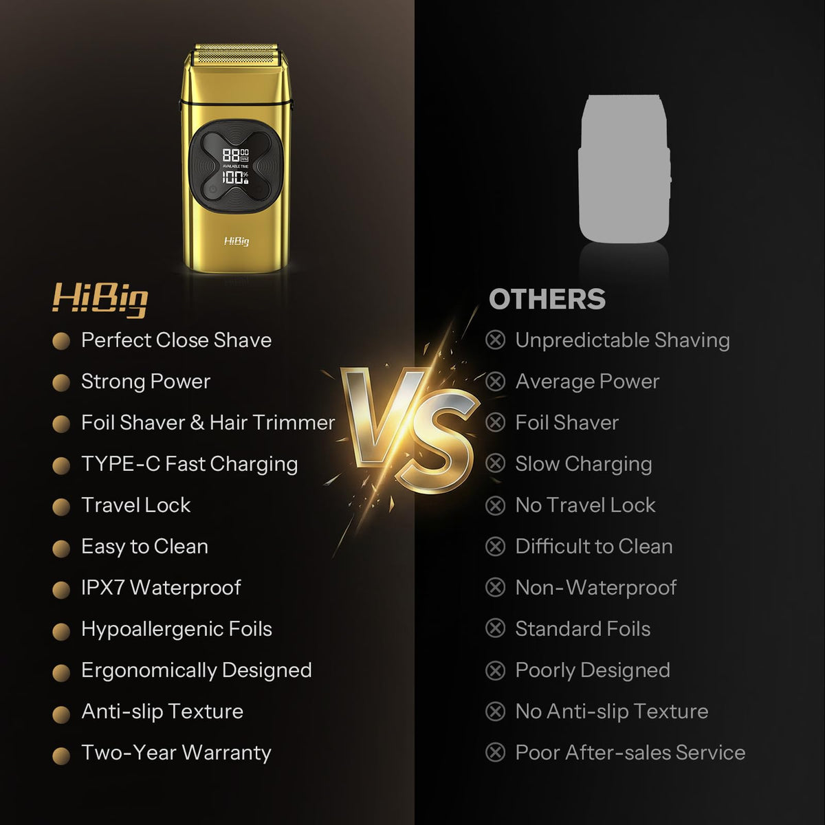 HiBig charging cable for quick top-up on the go.