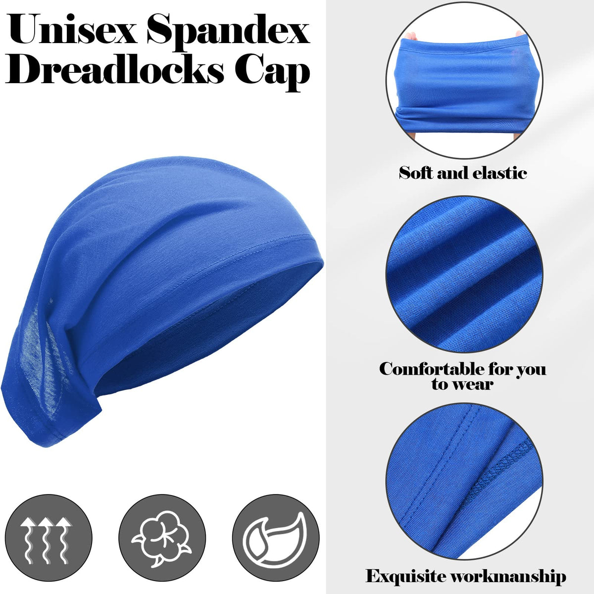 Hicarer long dread cap tube style for diverse looks.