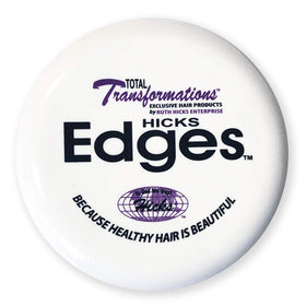 Hicks Edges Pomade 4oz jar closeup showing edge control