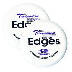 Hicks Total Transformations Edges Pomade jar front view for edge control.