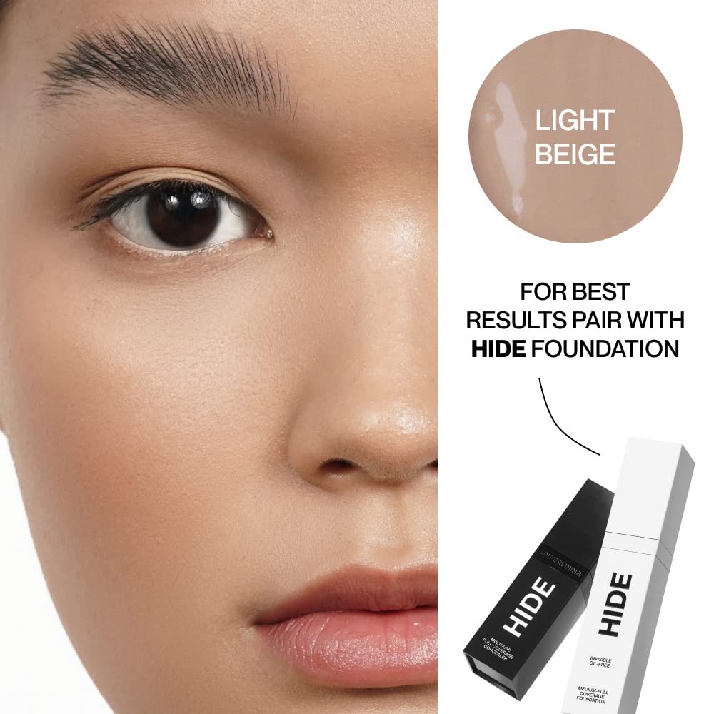 Cheekbone contour using Hide concealer for sculpted definition
