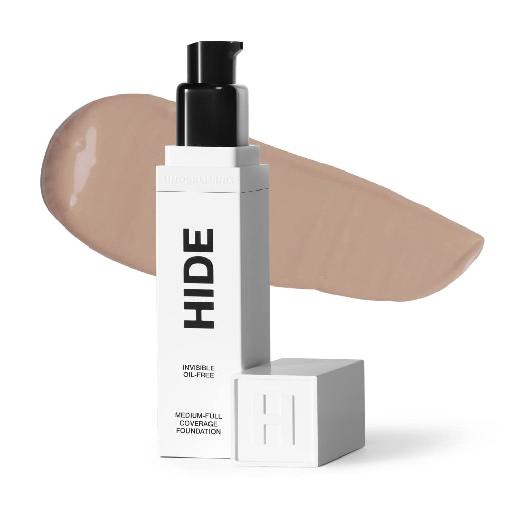 Hide Premium Foundation color match swatches help pick undertone for a natural finish