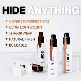 Hide Premium Foundation medium-full coverage suits many skin tones and textures