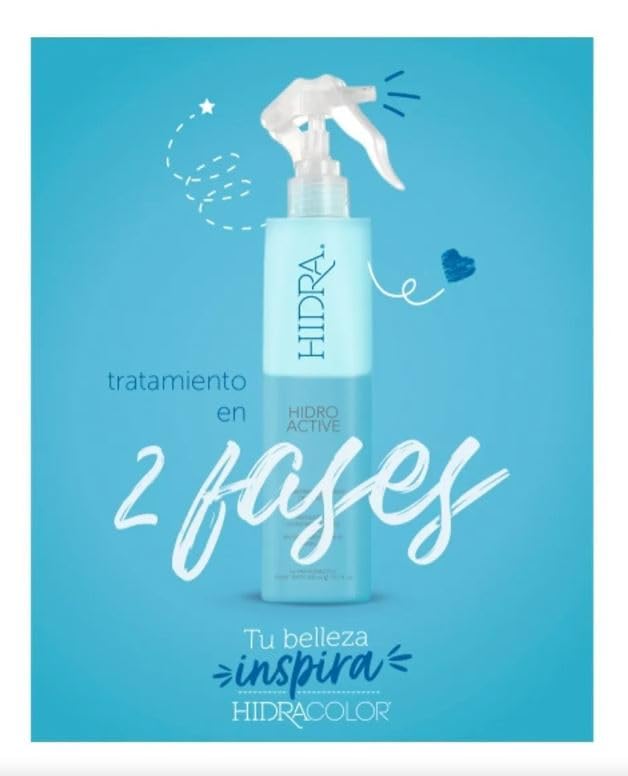 Hidra Hidro Active application scene suggests simple daily use for any hair type.