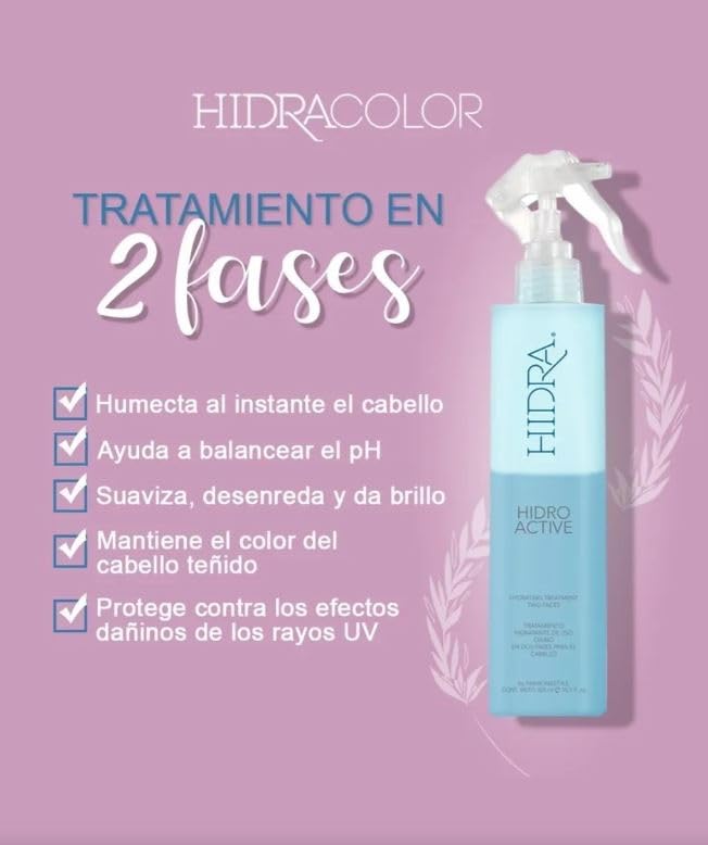 Hidra Hidro Active shine shot captures glossy, healthy-looking strands.