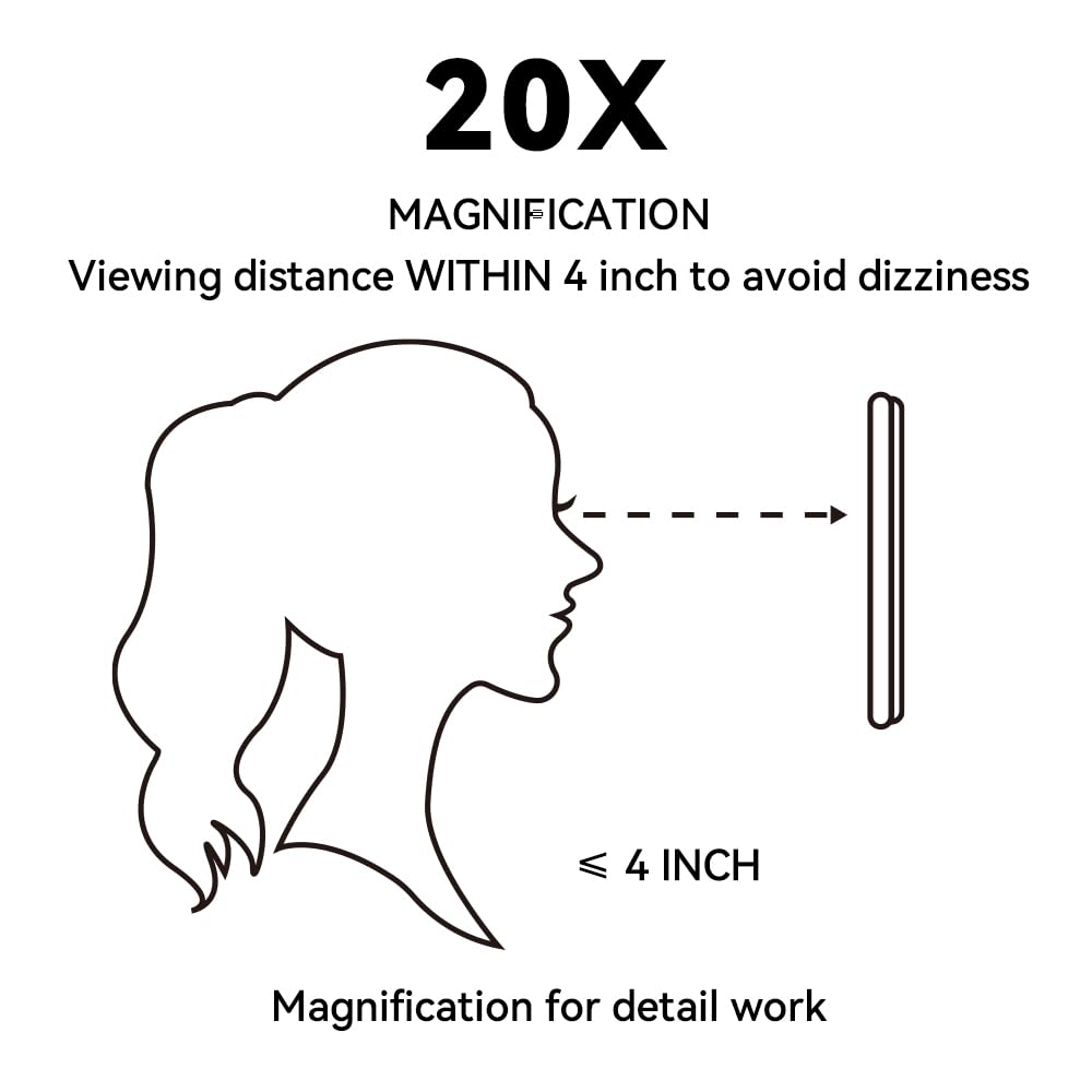 HIEEY vanity mirror in 360° rotation for flexible viewing angles.