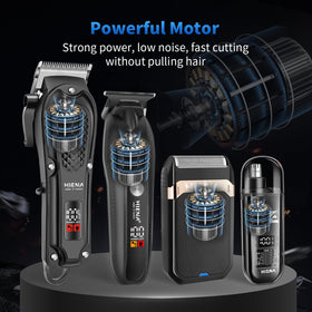 HIENA PRO barber kit motor showing power and durability