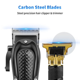 HIENA PRO beard trimmer with T-blade for neat facial detailing