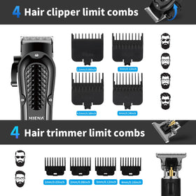 HIENA PRO lightweight electric razor with pop-up trimmer ideal for travel touch-ups