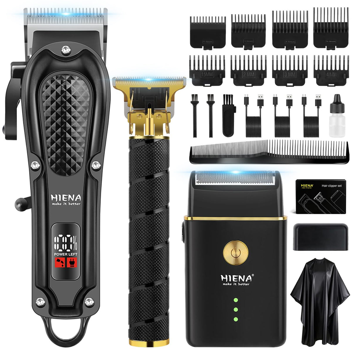 HIENA PRO professional hair clipper main unit for precise grooming at home