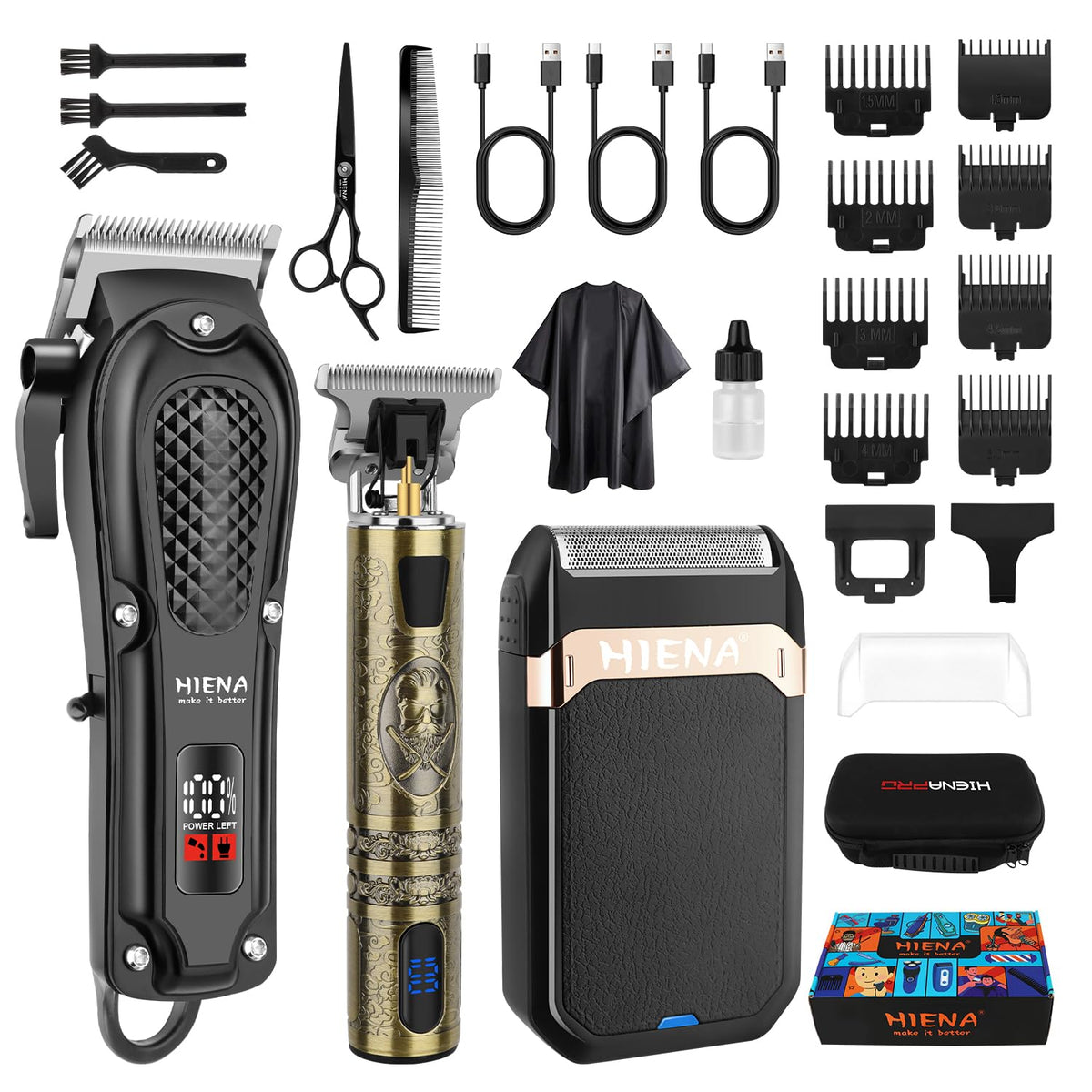 HIENA PRO professional hair clippers for precise cuts and smooth operation