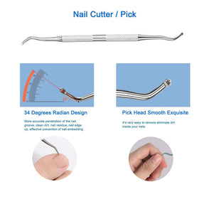 HIFAU nail file with smooth abrasive surface for shaping.
