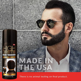 High Beams Color Thickener easy removal with shampoo for new looks.