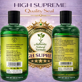 HIGH SUPREME 16.9 fl oz bottle size for generous daily use and value.