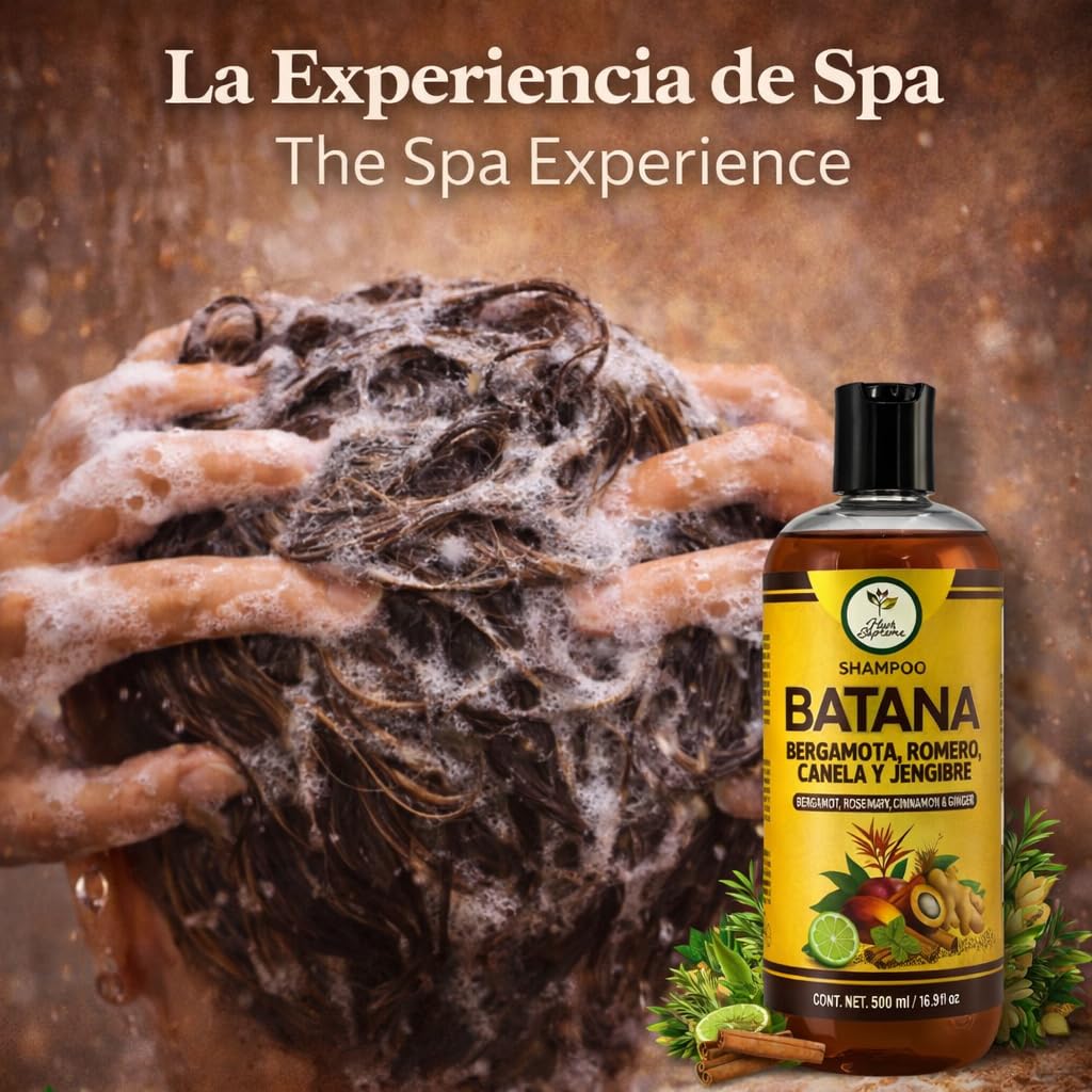 HIGH SUPREME Batana Oil Shampoo foam-lather demonstrates gentle cleansing and moisturizing action.
