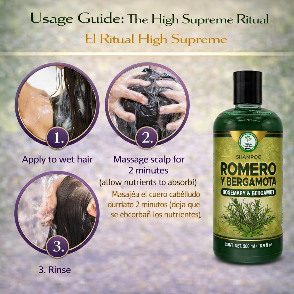 HIGH SUPREME Made in USA badge on bottle indicating premium quality and freshness.