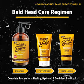 High Time Dare To Be Bald ingredients panel showing nourishing blend