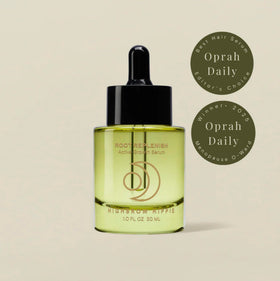 Highbrow Hippie Root Replenish dropper close-up showing precise, easy application.