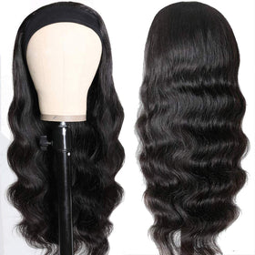 Higher Brazilian virgin hair headband wig interior cap for secure, comfortable fit.